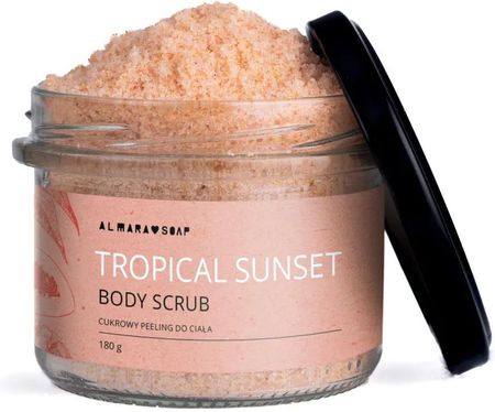 Almara Soap Tropical Sunset | Body Scrub Peeling Na Ciele O Słodkim Letnim Zapachu Owoców Tropikalnych180 g
