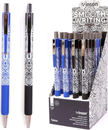 Titanum Długopis automatyczny Vinson Mandala 0,7mm 24 szt DISPLAY