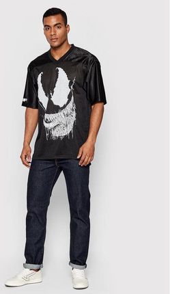 HUF T-Shirt MARVEL Venom Football KN00413 Czarny Regular Fit