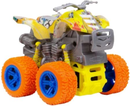Toysik Samochód Terenowy Monster Truck Z Napędem Quad Żółty 1:36