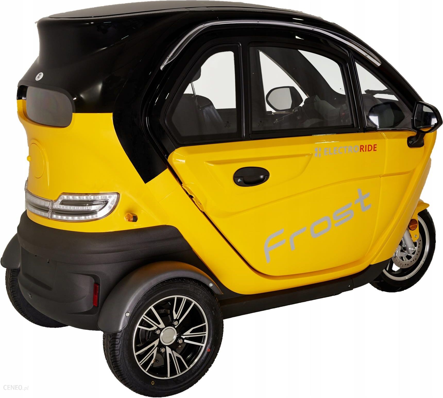 Trzykołowy pojazd elektryczny FROST, żółty