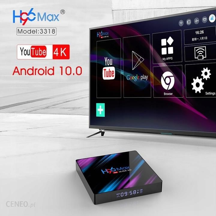 H96 Tv Box Max Smart 4K Hdmi Wi-Fi Android 1 