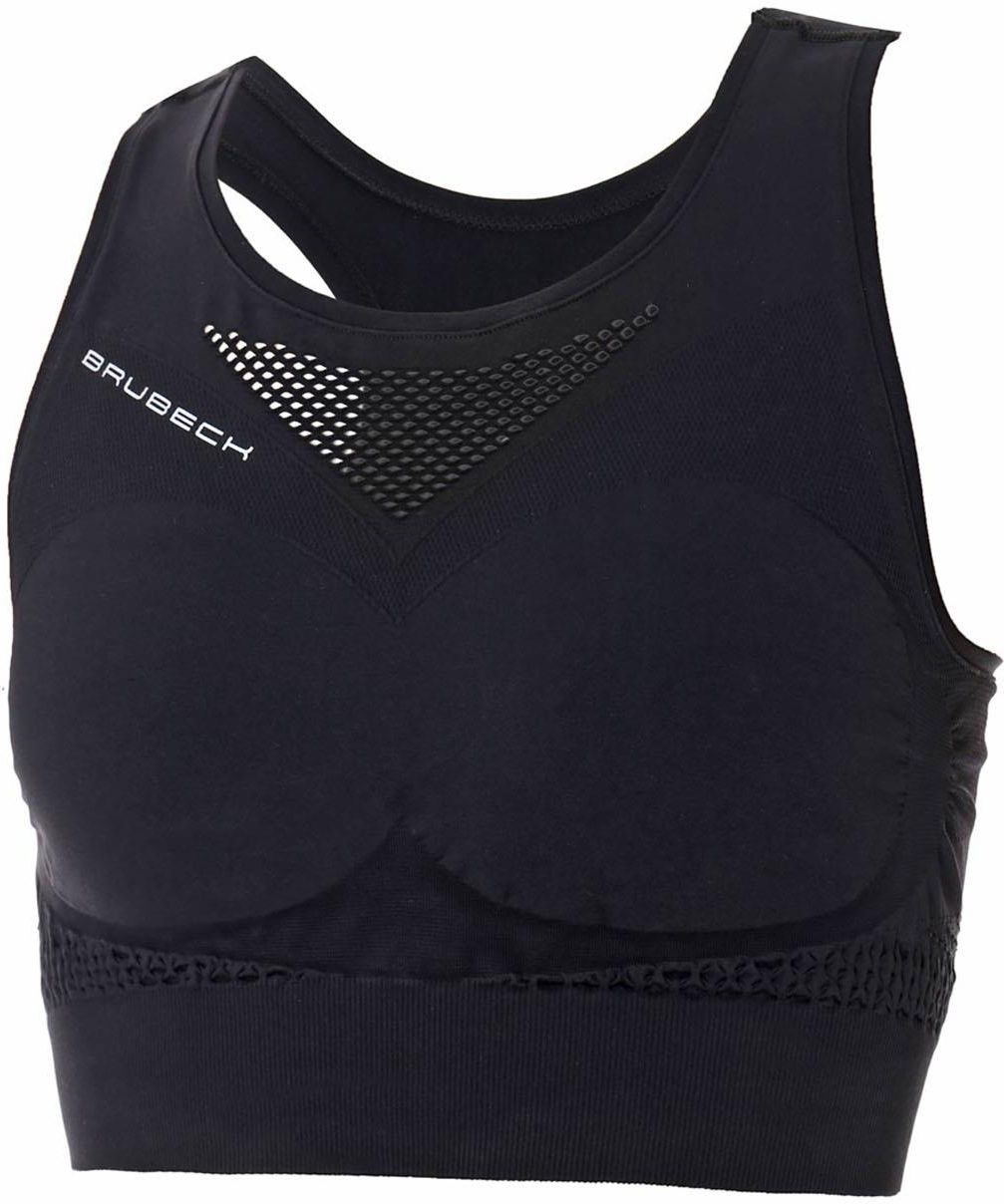 Damski Stanik Sportowy BRUBECK CROP TOP GYM ATHLETIC CR10210-CZARNY ...