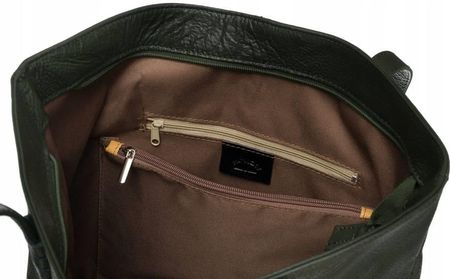 Shopperka skórzana boho Rovicky TWR-164 zielona - zdjęcie 2