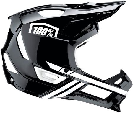 100% Trajecta Helmet With Fidlock Czarny Biały 2022