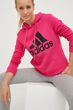adidas bluza damska kolor róÅ¼owy z kapturem z nadrukiem