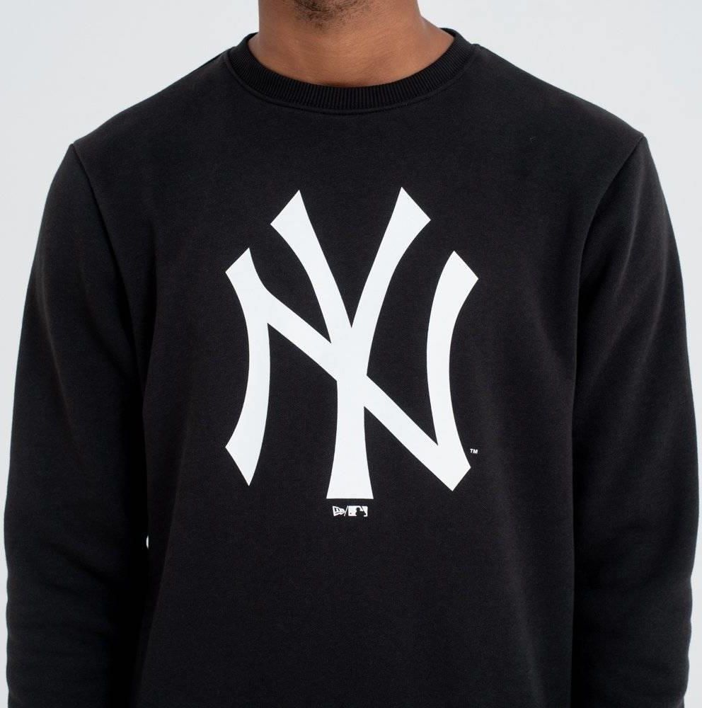 NEW ERA New York Yankees Team Logo Black Crew Neck