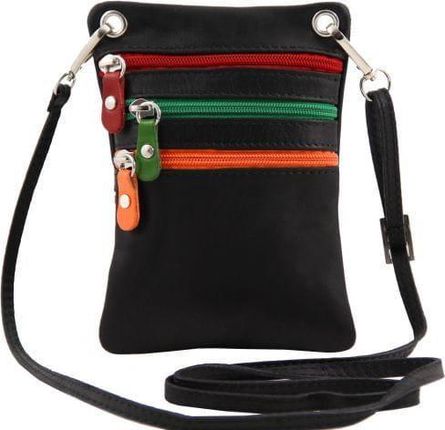 Tuscany Leather TL Bag - mała torba na ramię z miękkiej skóry , kolor czarny TL141094