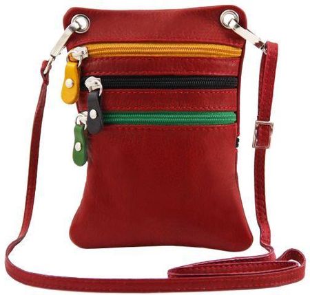 Tuscany Leather TL Bag - mała torba na ramię z miękkiej skóry , kolor czerwony TL141094