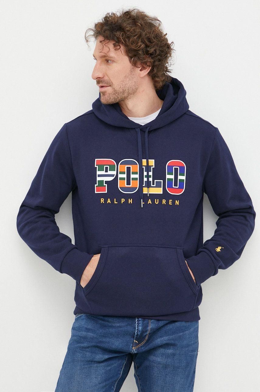 Polo Ralph Lauren bluza męska kolor granatowy z kapturem z nadrukiem - Ceny  i opinie - Ceneo.pl