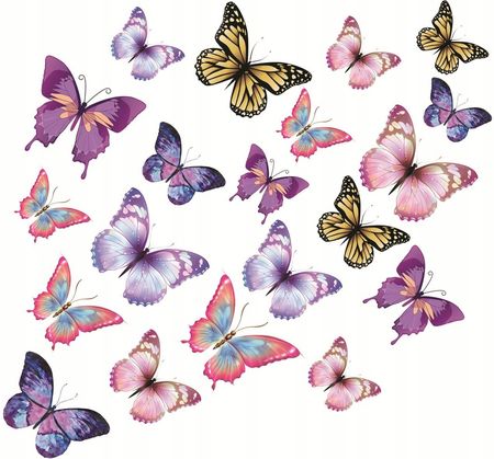 Opłatek Na Tort A4 Motyle Motylki Pastelowe 20szt 8eef045f
