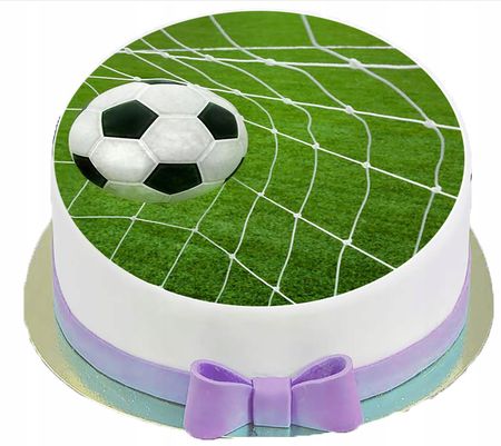 Opłatek Na Tort 3 Piłka Nożna football boisko 20cm 33a287b4