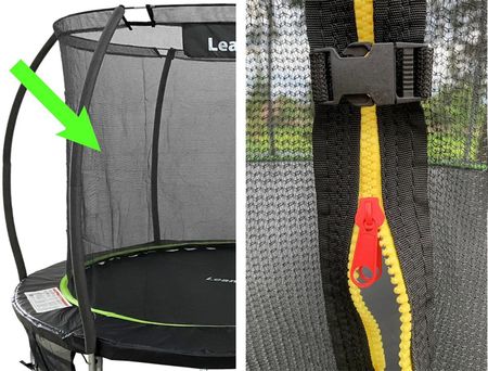 Lean Sport Siatka Wewnętrzna Do Trampoliny Max 12Ft Zielona