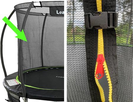 Lean Sport Siatka Wewnętrzna Do Trampoliny Max 10Ft Zielona