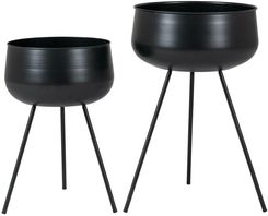 Zdjęcie Zestaw 2 Kwietników Ardola Czarne - Legionowo