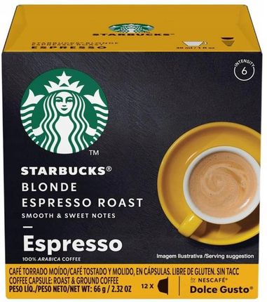 Starbucks Blonde Espresso Roast Dolce Gusto 12