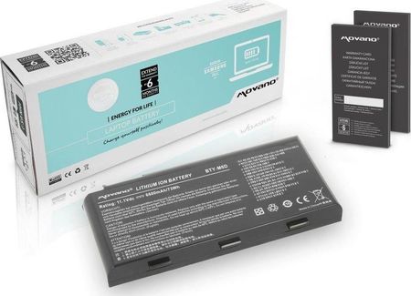 Bateria Movano Bateria Movano do notebooka MSI GT660, GT780, GX780 (10.8V-11.1V) (6600 mAh)