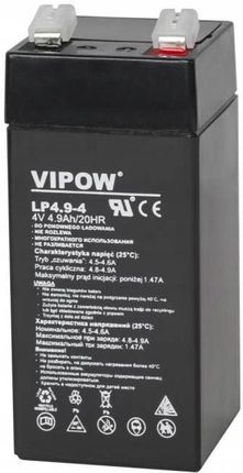 Akumulator żelowy VIPOW 4V 4,9Ah (BAT0271)