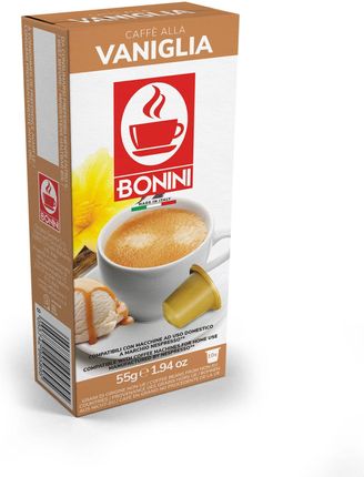 Gruppo Gimoka S.R.L. Bonini Vaniglia (Kawa Aromatyzowana Waniliowa) - Kapsułki Do Nespresso - 10 Kapsułek