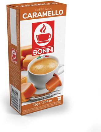 Gruppo Gimoka S.R.L. Bonini Caramello (Kawa Aromatyzowana Karmelowa) - Kapsułki Do Nespresso - 10 Kapsułek