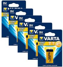 Bateria alkaliczne Varta Longlife 6LR61/9V 5 sztuk - zdjęcie 1