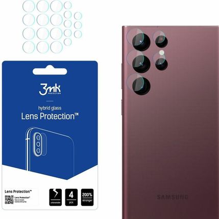 Szkło Hybrydowe 3MK na Aparat do Samsung Galaxy S22 Ultra (36230)