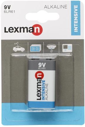 Bateria ALKALICZNA INTENSIVE 6LR61 9V 1 SZT. LEXMAN (L82003985)