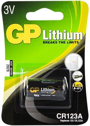 Bateria litowa 3V`CR123A GP blister
