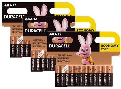 Baterie alkaliczne Duracell Basic LR03 AAA blister 36 sztuk