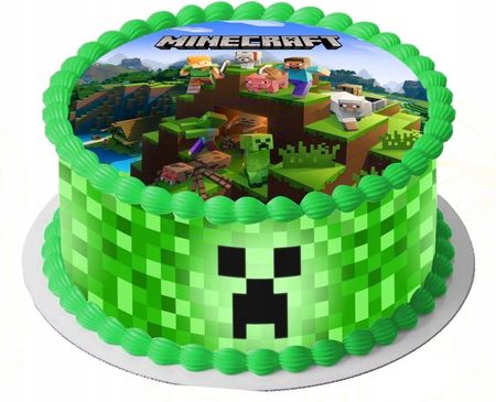 Zestaw na tort Opłatek Minecraft + 2 Obwody Hit!! 235a7dea