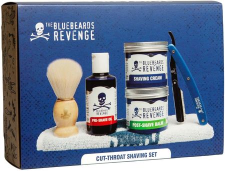 The Bluebeards Revenge Gift Sets Cut-Throat Shaving Kit Zestaw Upominkowy Do Twarzy I Zarostu