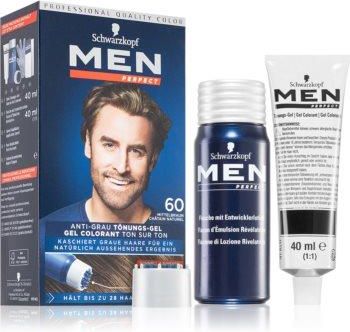 Schwarzkopf Men Perfect Anti-Grey Color Gel Żel Tonujący Do Włosów Dla Mężczyzn 60 Natural Medium Brown