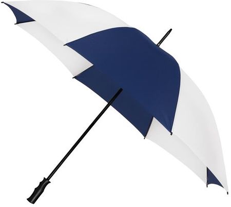 Manualna bardzo duża parasolka w kolorze biało-granatowym