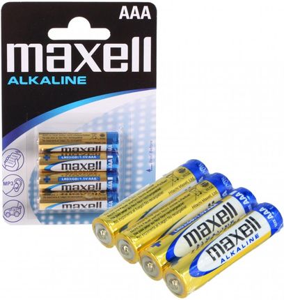 Baterie alkaliczne AAA LR03 1,5 V MAXELL 4 szt.