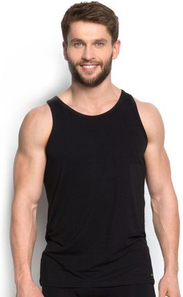 Koszulka Męska na Ramiączkach Bambusowa Czarna Rozmiar XL - Henderson