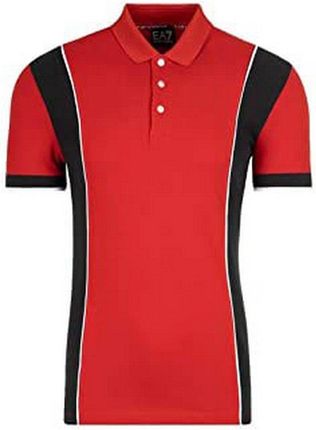 Emaga Koszulka Polo z krótkim rękawem Męska Armani Jeans C1450 Czerwony - S