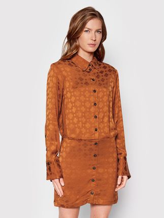 Birgitte Herskind Sukienka koszulowa Bree 4426876 Brązowy Regular Fit