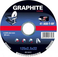Graphite Tarcza do cięcia metalu, 180 x 1,6 x 22 mm 41 A46-S-BF 57H718