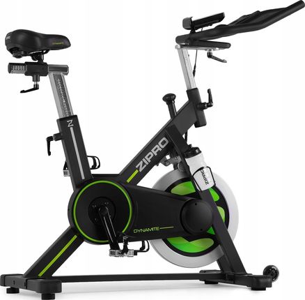 Rower spinningowy Zipro Dynamite z kołem zamachowym 20 kg, półką na tablet i regulowaną kierownicą