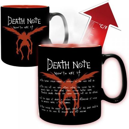 Death Note - Kubek Heat Change - 460 Ml - Kira & Ryuk - Box