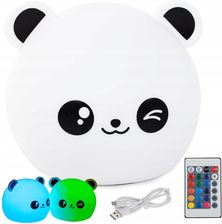 Zdjęcie Verk Group Lampka Nocna Dla Dzieci Panda Rgb Pilot Led Usb - Pruszków