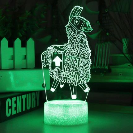 Plexido Lampka LED 3D Lama Alpaka Fortnite