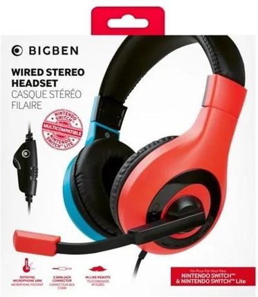 BigBen Interactive Stereo Gaming Headset V1 - Red/Blue (Nintendo Switch)