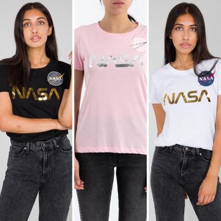Alpha Industries T-shirt NASA PM damski