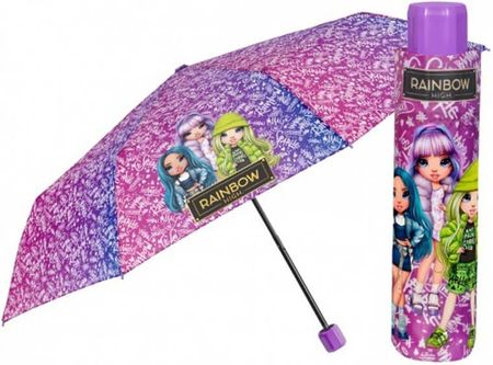 Krótka składana parasolka dziecięca RAINBOW HIGH