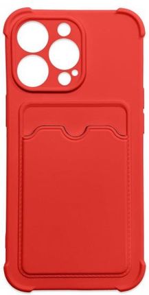 Card Armor Case etui pokrowiec do iPhone 13 Pro Max portfel na kartę silikonowe pancerne etui Air Bag czerwony (1653779)