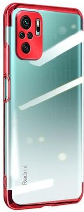 Clear Color case żelowy pokrowiec etui z metaliczną ramką Xiaomi Redmi Note 10 5G / Poco M3 Pro czerwony (1654306)