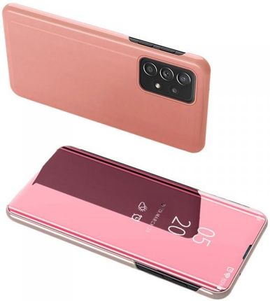 Clear View Case futerał etui z klapką Samsung Galaxy A73 różowy (1654405)