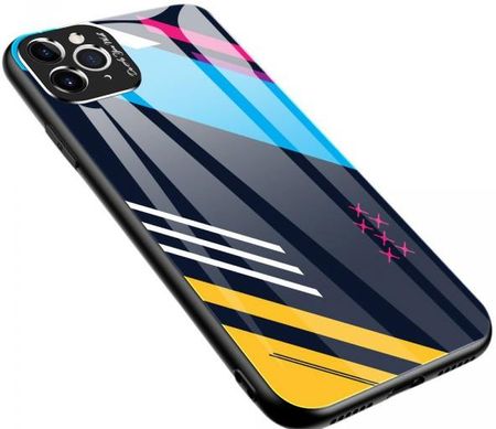 Color Glass Case etui pokrowiec nakładka ze szkła hartowanego z osłoną na aparat iPhone 11 Pro Max pattern 2 (1654620)