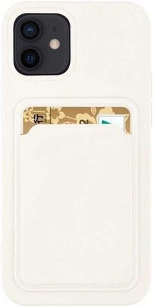 Card Case silikonowe etui portfel z kieszonką na kartę dokumenty do Xiaomi Redmi Note 10 5G / Poco M3 Pro biały (1654075)